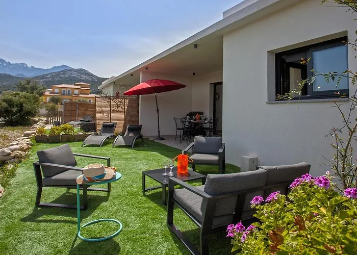 Appartement Tramontana Au Calme à 7 Min Des Plages Piscine Partagée Chauffée Bbq Calenzana